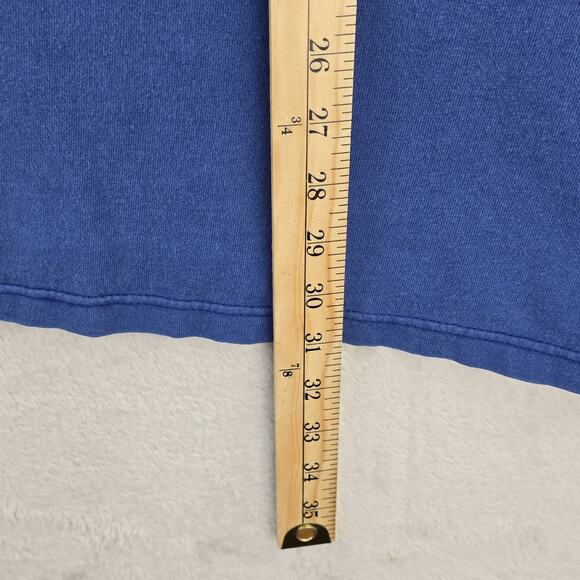 Vintage Nike Shirt Mens XXL Blue Center Swoosh Long Sleeve Hit 90s Y2K USA Made - Picture 12 of 12